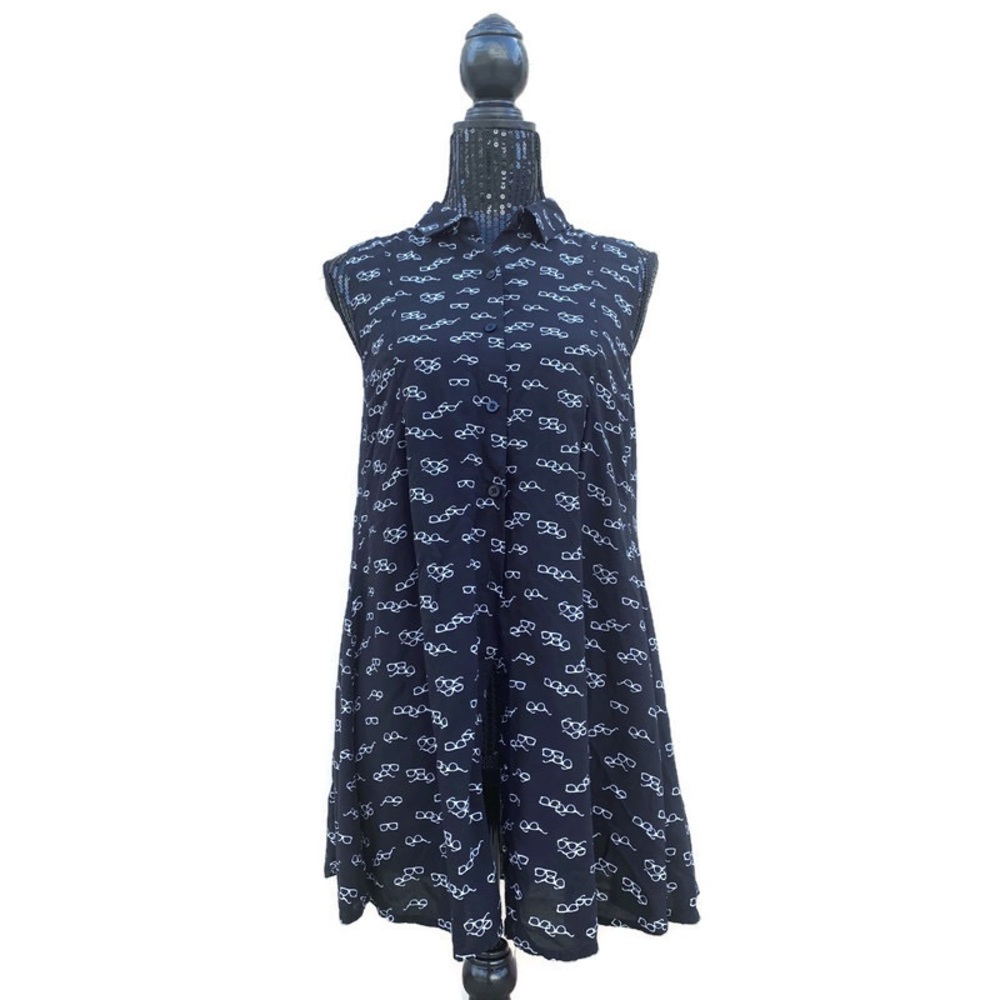 💗 Anthropologie 11:1:Tylho Percy Glasses Top Small